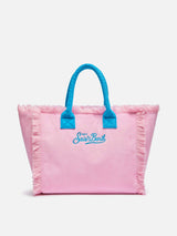 Pink terry Vanity Sponge tote bag