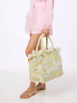 Borsa a mano Vanity Liberty in tela di cotone Betsy | REALIZZATA CON TESSUTO LIBERTY