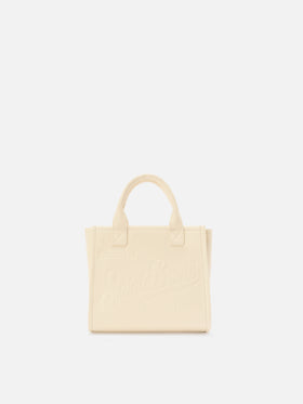 Ivory pebbled leather Vanity medium bag