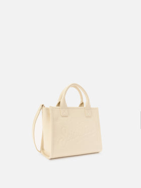 Ivory pebbled leather Vanity medium bag