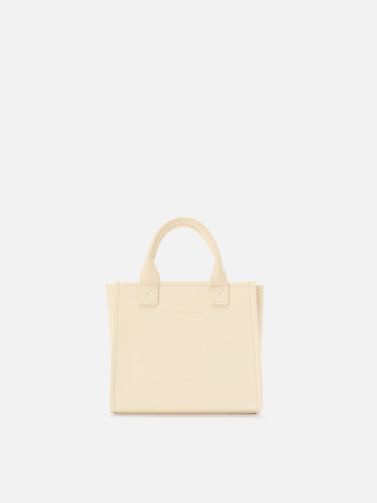 Ivory pebbled leather Vanity medium bag