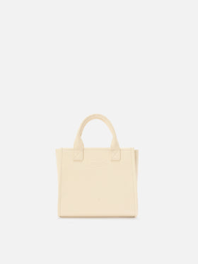 Ivory pebbled leather Vanity medium bag