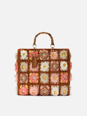 Handmade tiles crochet bag Victoria