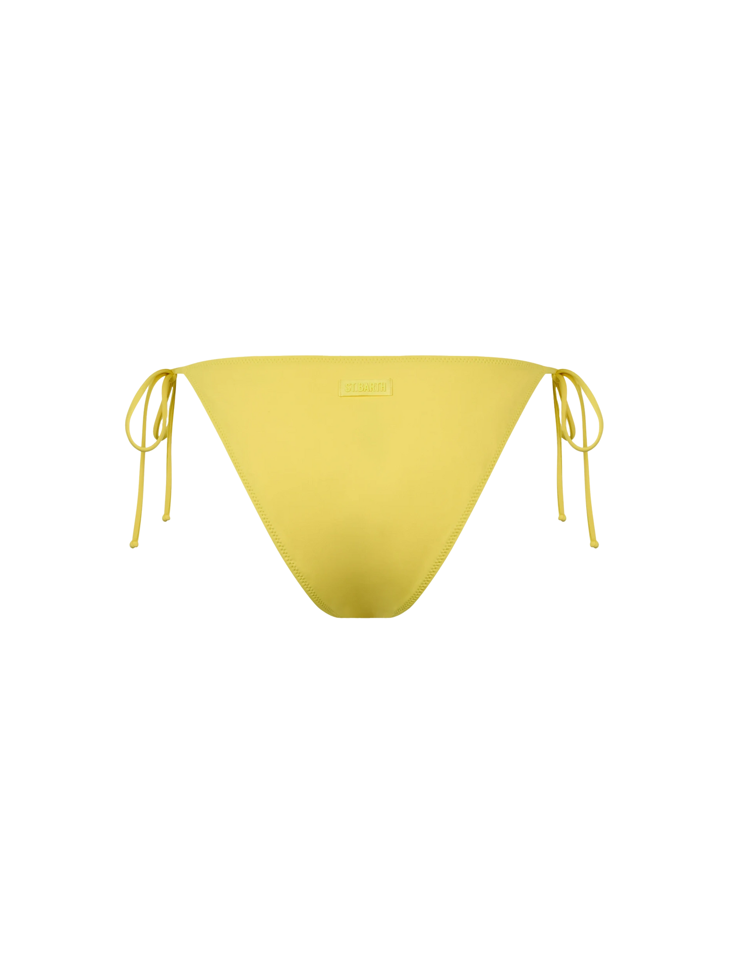 Woman pale yellow classic swim briefs Virgo