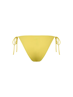 Woman pale yellow classic swim briefs Virgo