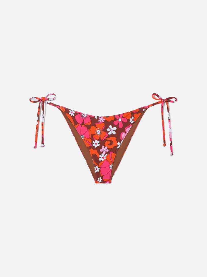 Virgo-Swim-Slip mit floralem Print 