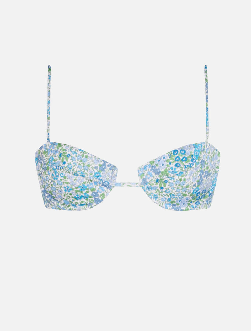 Woman underwired bralette top Salina with Joanna Luise print | MADE WITH LIBERTY FABRIC