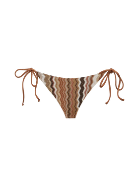 Virgo – Klassische Badehose aus Raschelstrick mit Wellenmuster