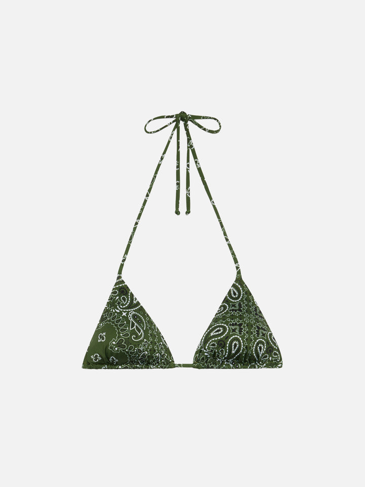 Leah – Badeanzug mit Triangel-Oberteil und Bandanna-Print