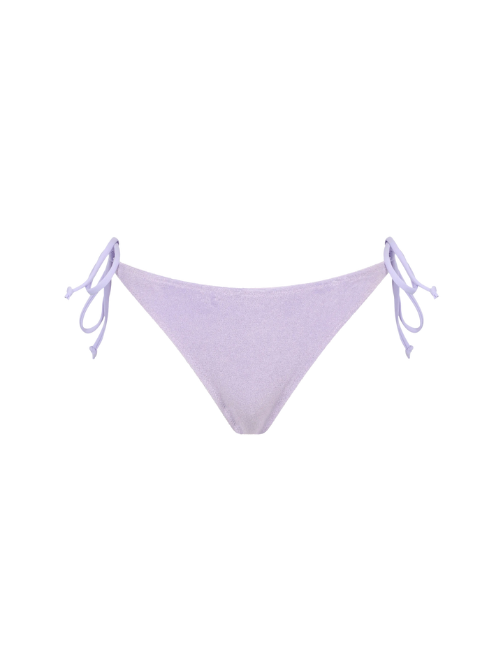 Bikini da donna a triangolo in spugna lilla Leah Virgo