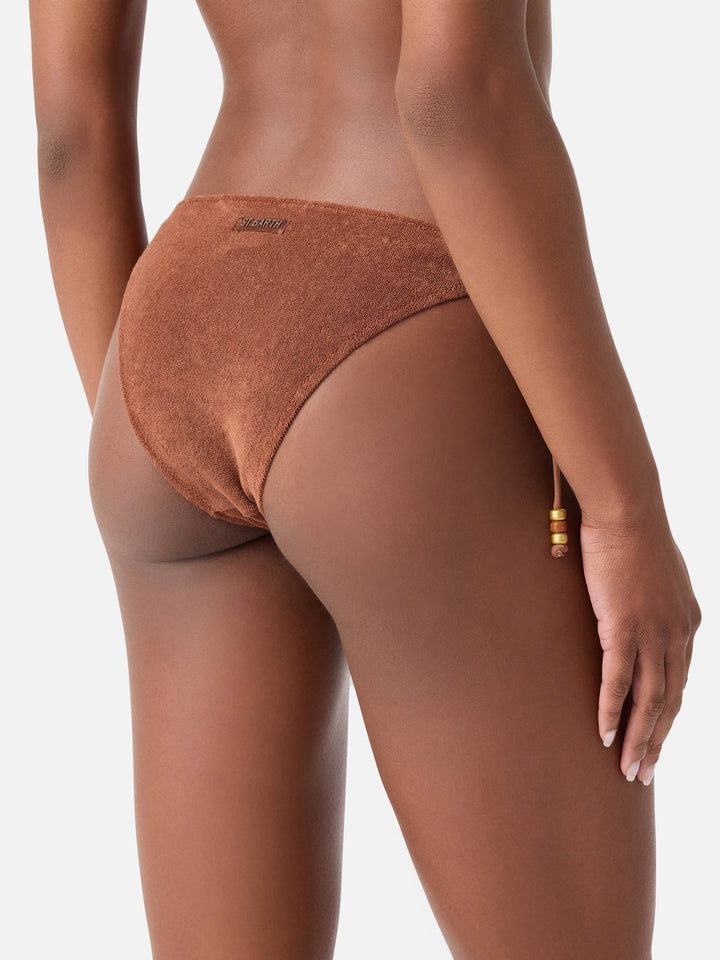 Bikini bralette Judy Virgo en éponge marron 