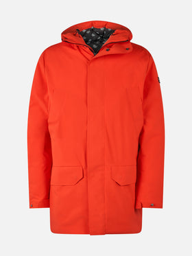 Man hooded parka jacket Voyager with bandanna lining - MC2 Saint Barth