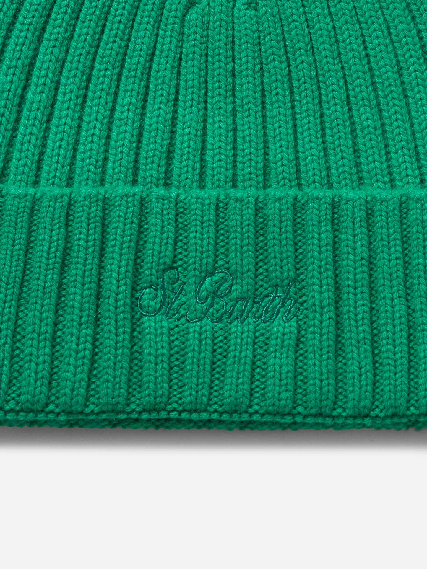 Man green cashmere blend hat Wengen