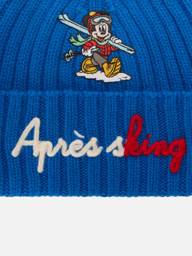 Berretto Wengen blu con ricamo Après Sking | Special edition