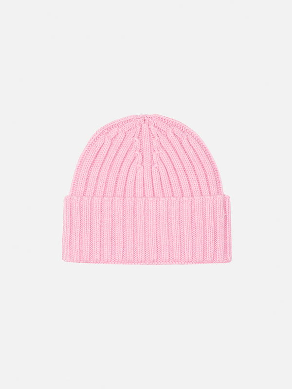 Cappello rosa da bambina Wengen con ricamo St. Barth