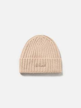 Man beige pure cashmere hat Wengen - MC2 Saint Barth