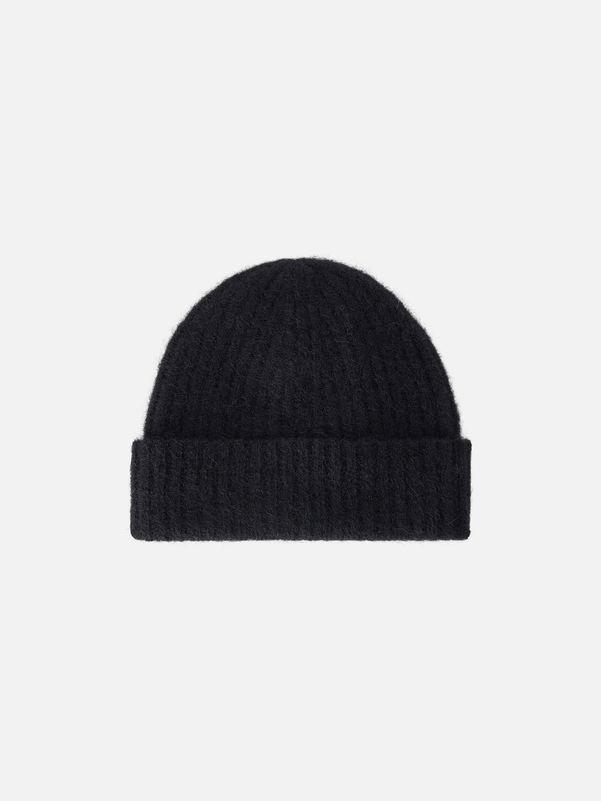 Black Wengen alpaca blend beanie