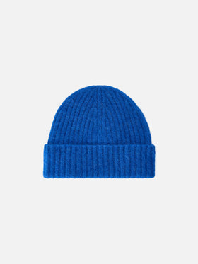 Royal blue Wengen alpaca blend beanie