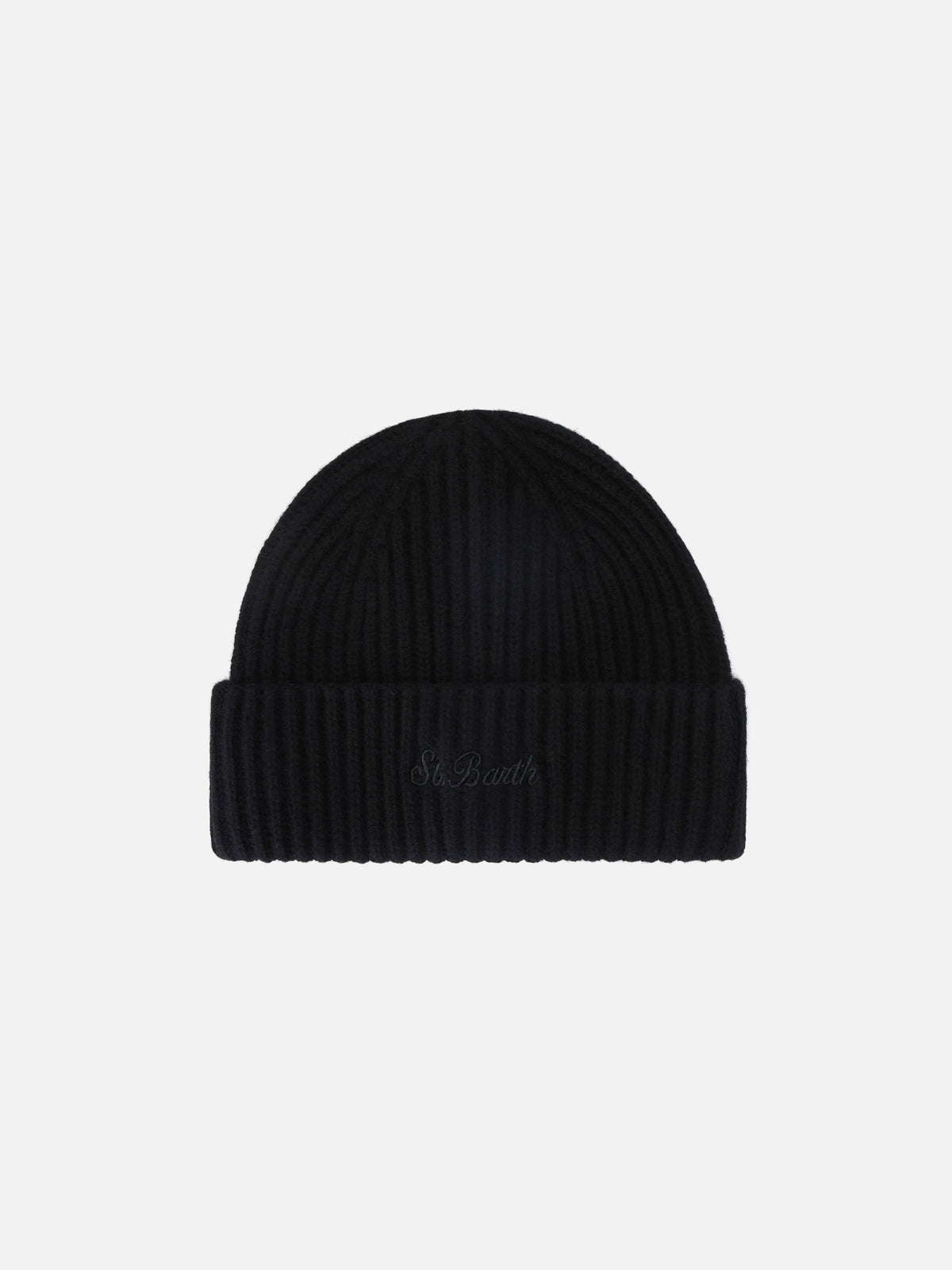 Black Wengen cashmere beanie