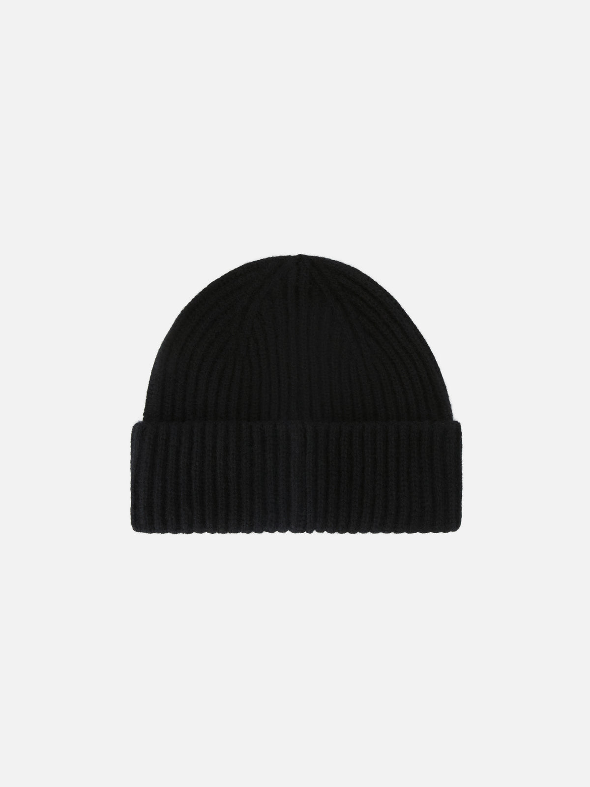 Gorro Wengen de cashmere negro con bordado St. Moritz | Special edition 