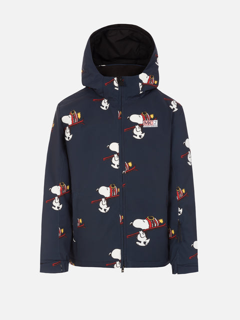 Boy blue jacket Wildhorn with Snoopy Ski Club print | SNOOPY PEANUTS SPECIAL EDITION - MC2 Saint Barth