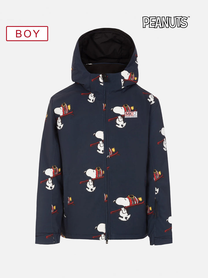 Blaue Jungenjacke Wildhorn mit Snoopy Ski Club-Aufdruck | SNOOPY PEANUTS SPECIAL EDITION