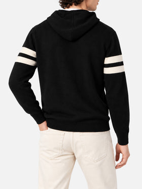 Pull à capuche en cachemire mélangé 