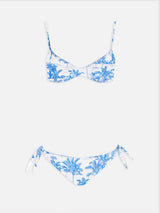 Bikini da donna a bralette scollo toile de Jouy May Yali