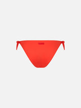 Woman orange classic swim briefs Yali