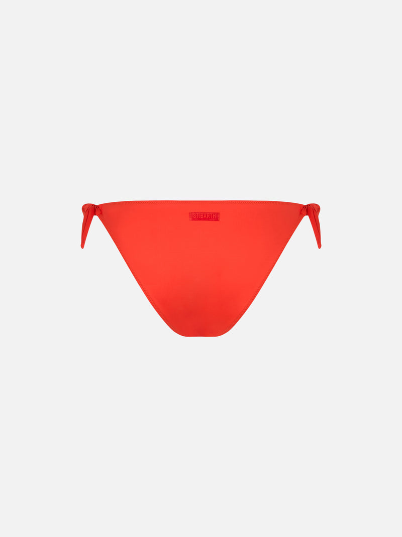 Woman orange classic swim briefs Yali