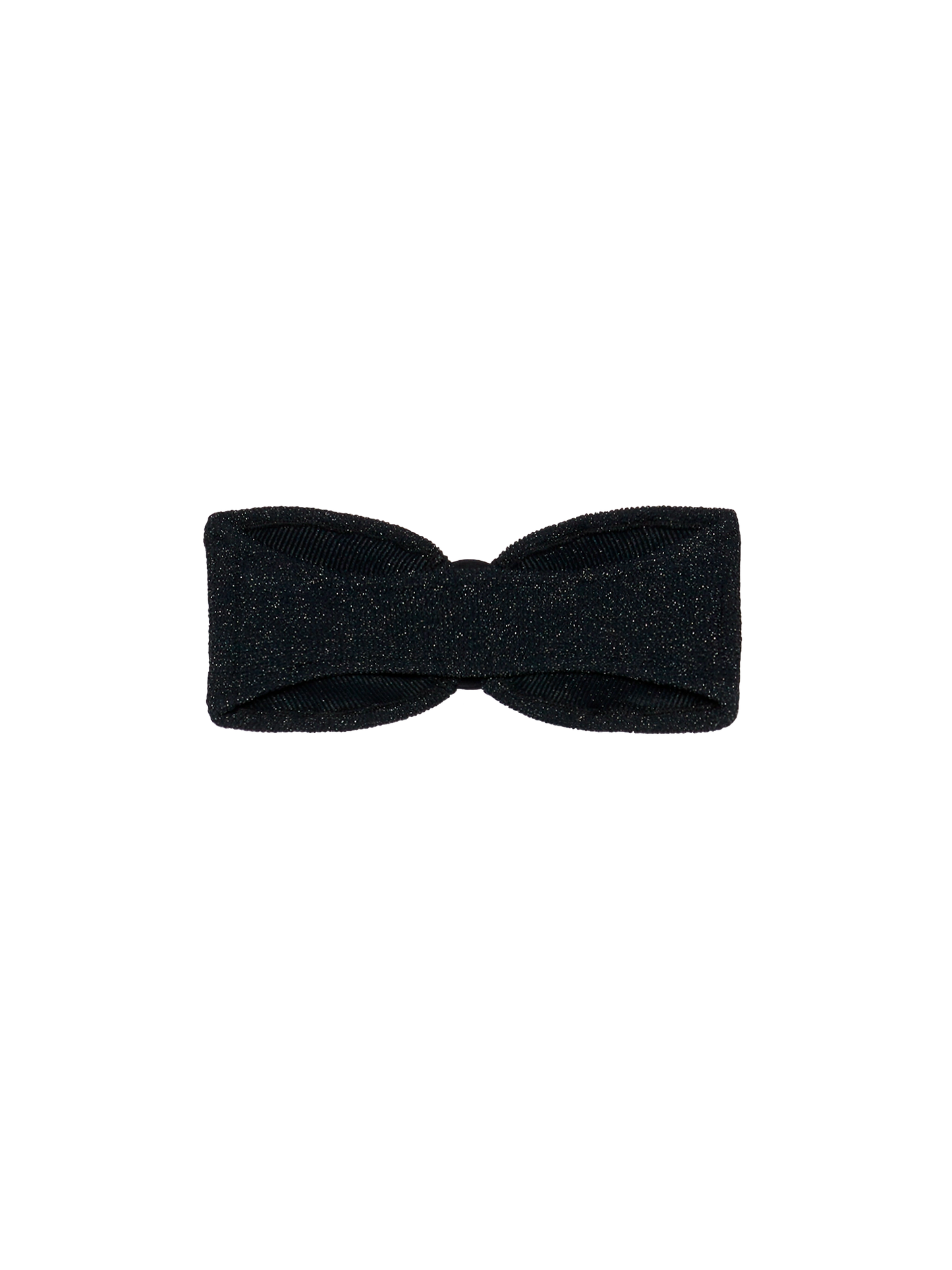 Yulia black lurex crinkle bandeau top - MC2 Saint Barth