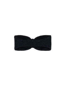 Yulia black lurex crinkle bandeau top - MC2 Saint Barth