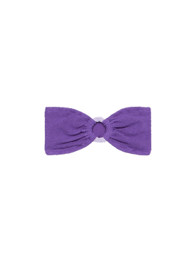 Costume da bagno da donna con top a fascia viola crinkle Yulia