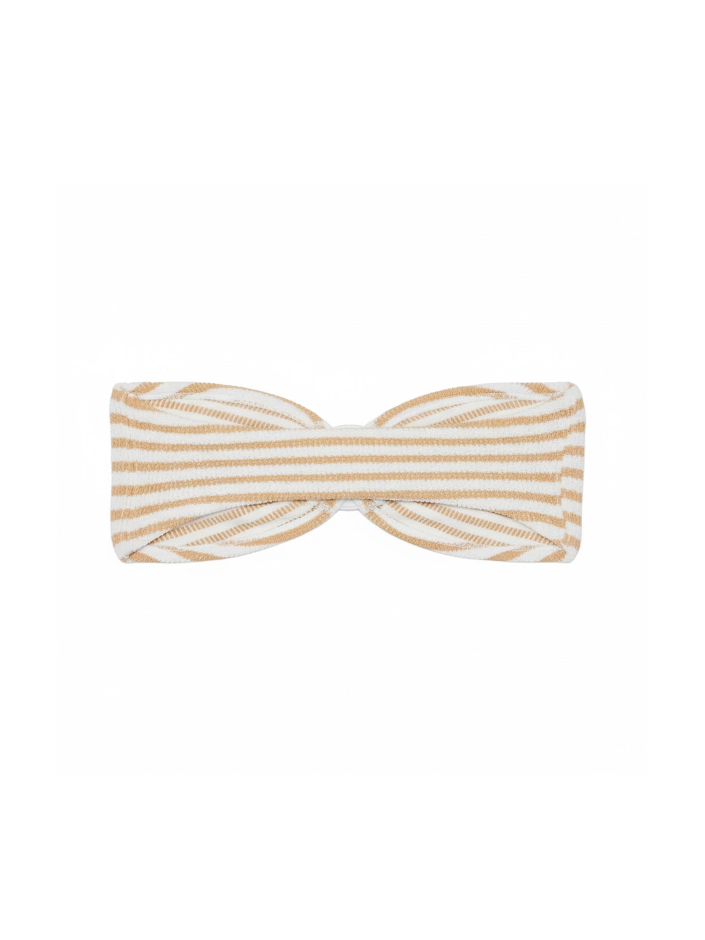 Yulia Crinkle-Bandeau-Top mit Streifendruck