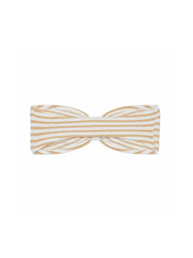 Yulia Crinkle-Bandeau-Top mit Streifendruck