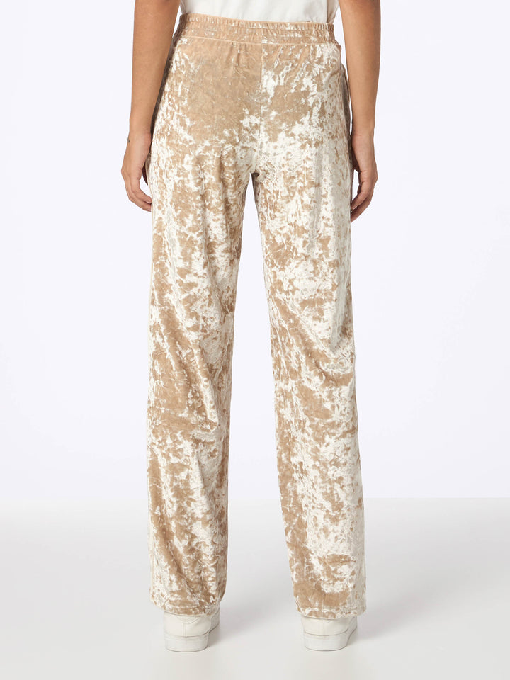 Woman beige chenille jogger pants Yvonne - MC2 Saint Barth
