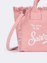 Pink cotton canvas Mini Vanity bag