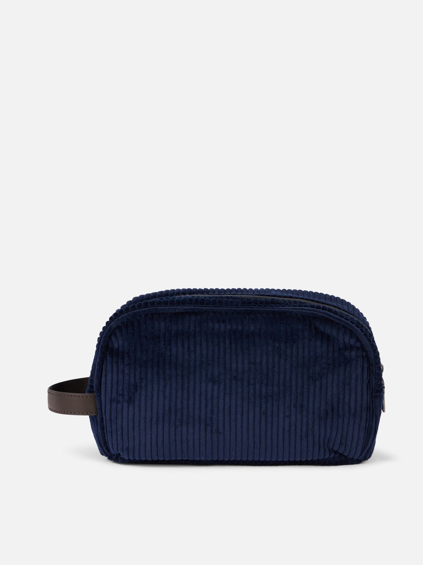 Blaues Kosmetiketui aus Cord
