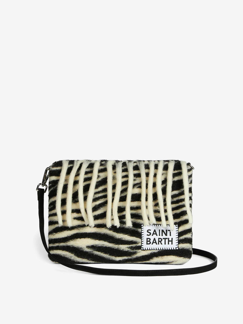 Pouch coperta a tracolla Parisienne con stampa animalier