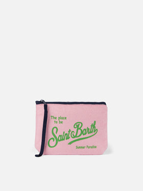 Aline rosa Frottee-Pochette