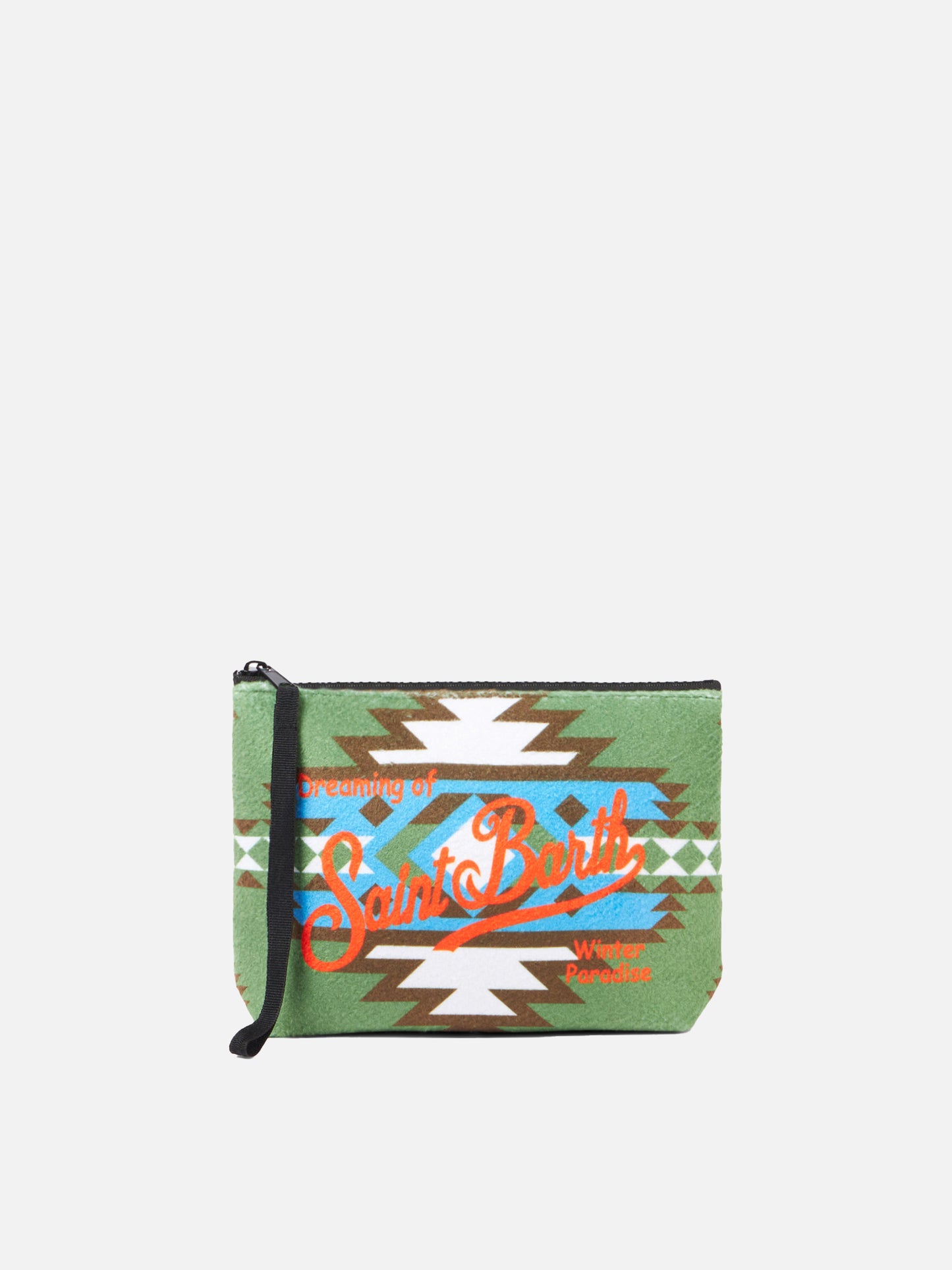 Aline Wollpochette mit Ethno-Print