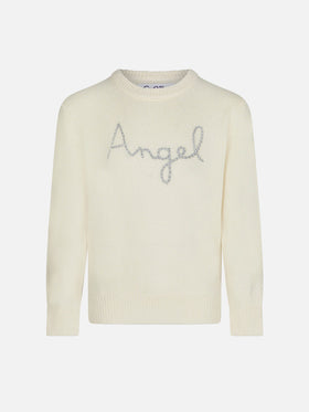 Girl sweater angel wings embroidery - MC2 Saint Barth
