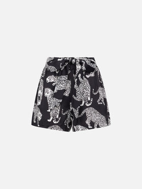 Tiger print woman shorts - MC2 Saint Barth