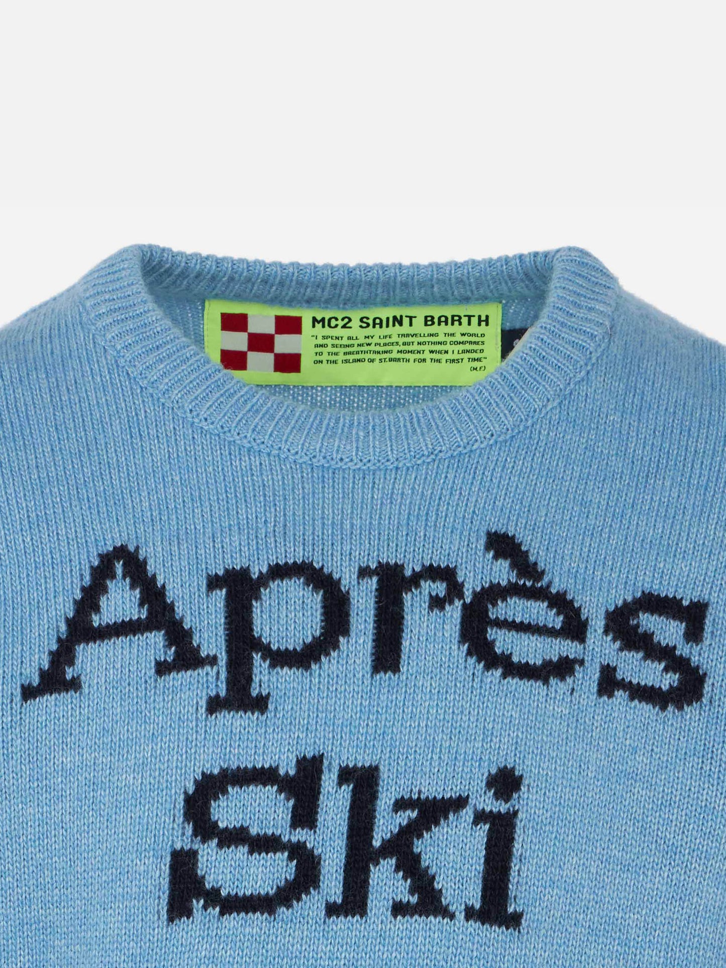 Maglione da bambino azzurra Après Ski