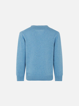 Maglione da bambino azzurra Après Ski