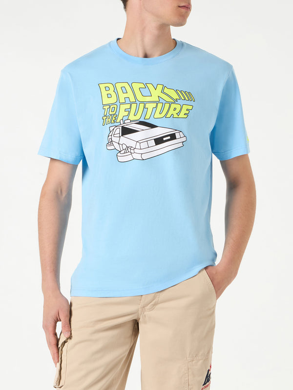 T-shirt da uomo in cotone con stampa Auto Back to the Future | RITORNO AL FUTURO EDIZIONE SPECIALE