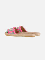 Espadrilla da donna con tweed multicolor