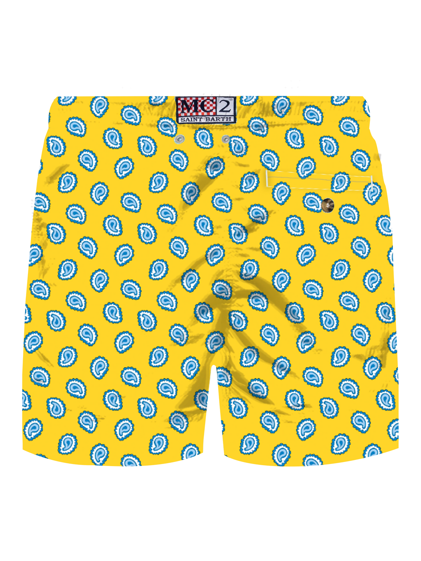 Lighting swim shorts with paisley tie print