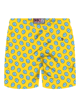 Lighting swim shorts with paisley tie print