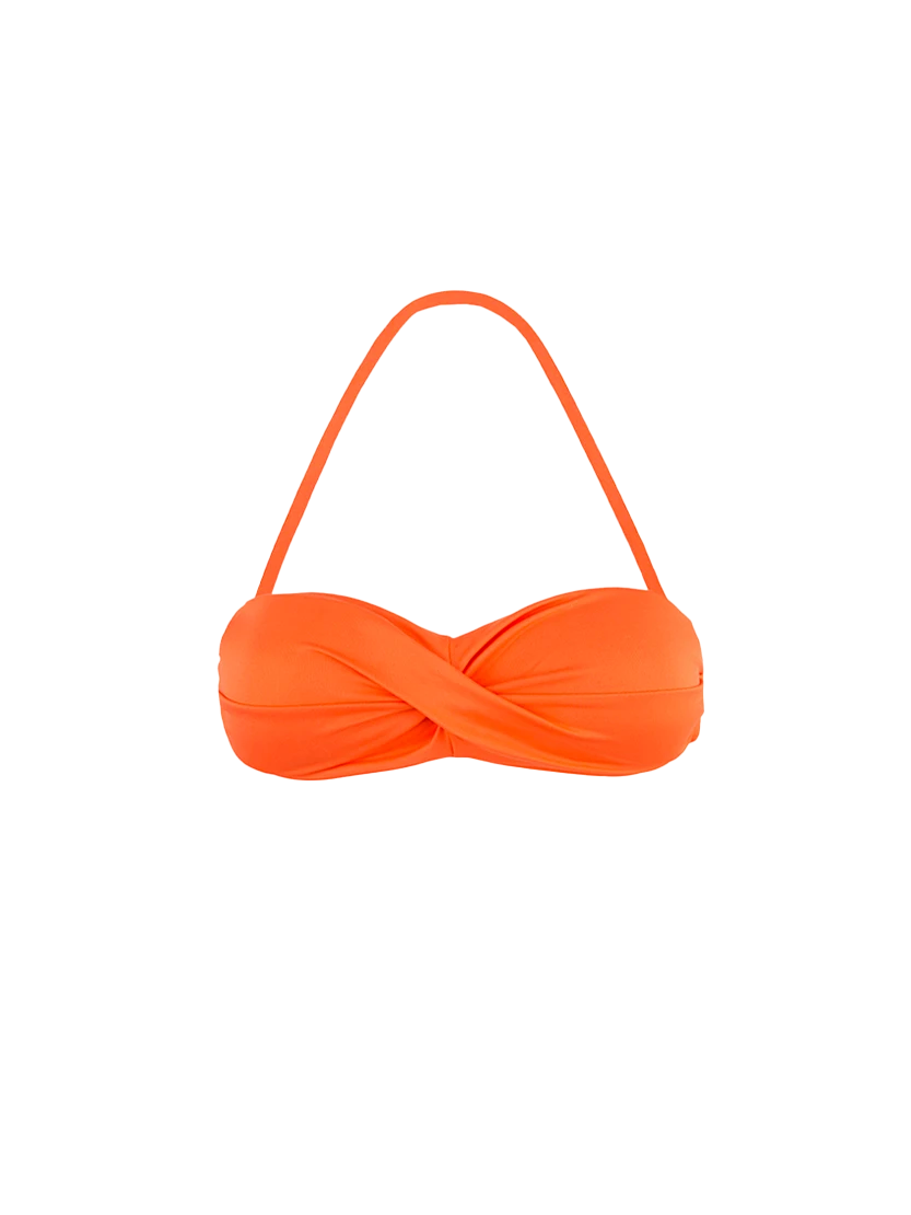 Orange beandeau top
